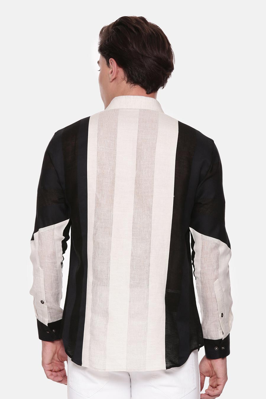 Multicolour Linen Panel Shirt