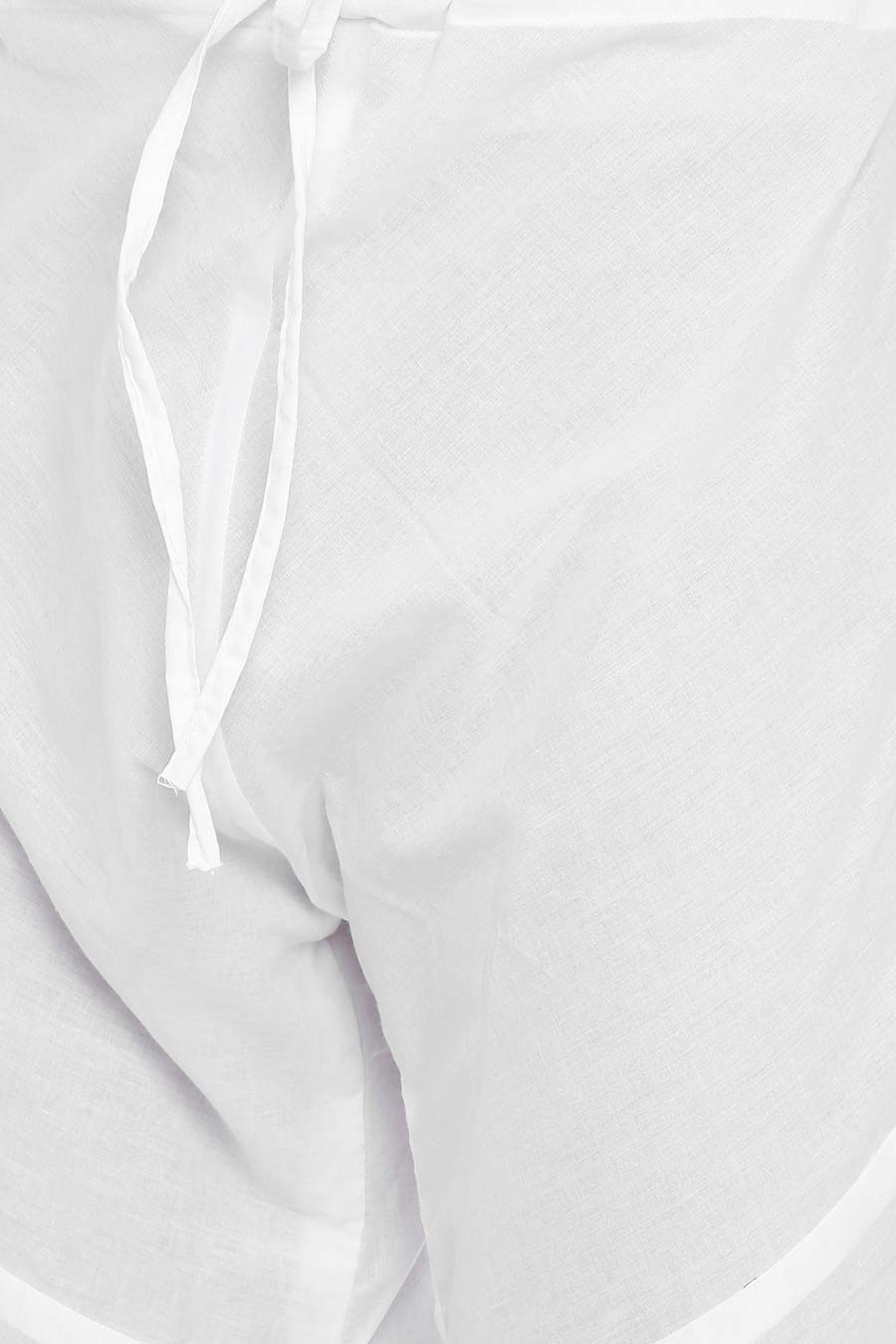 Navy Blue Stitch-Detailed Kurta Set