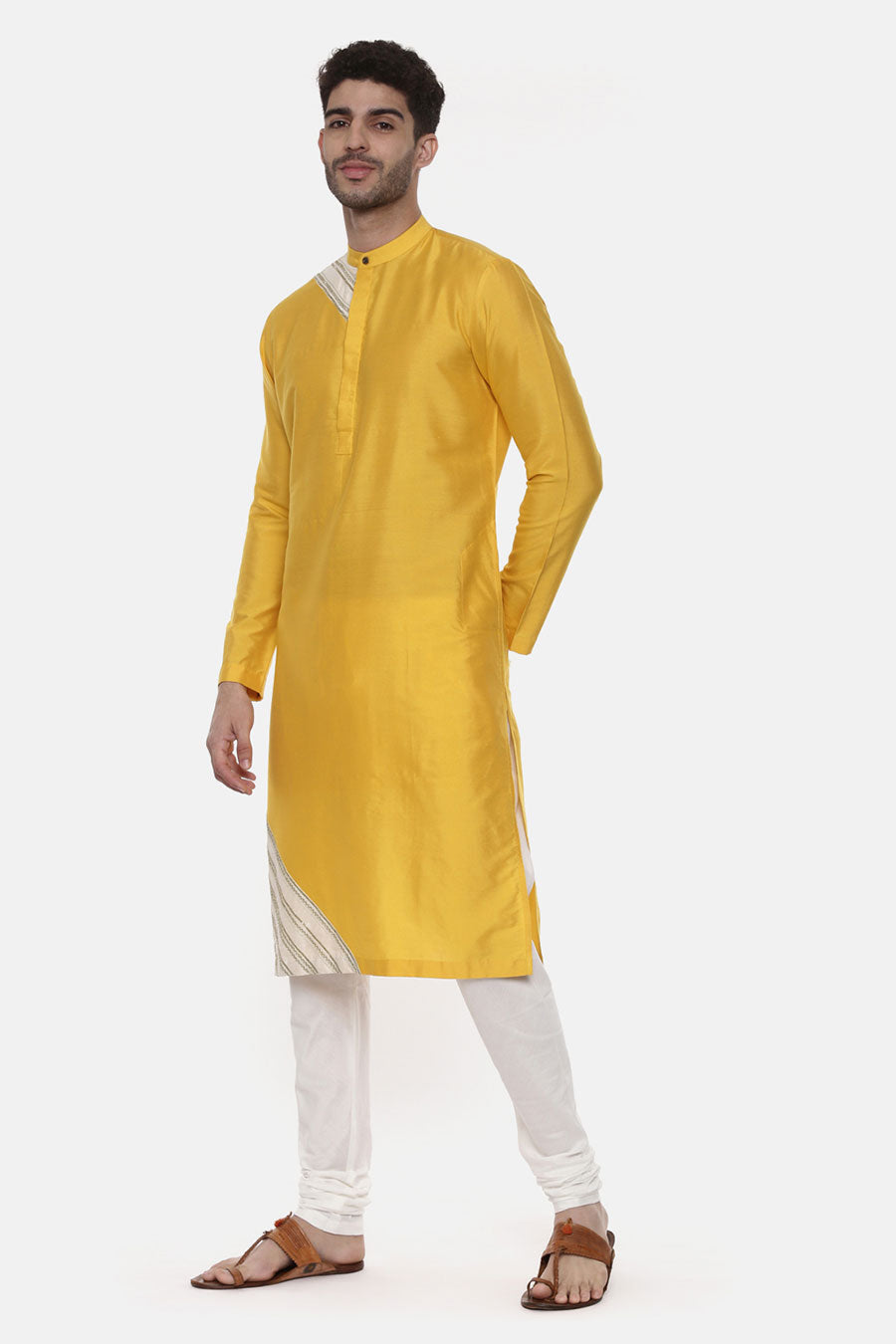 Yellow Embroidered Kurta Set