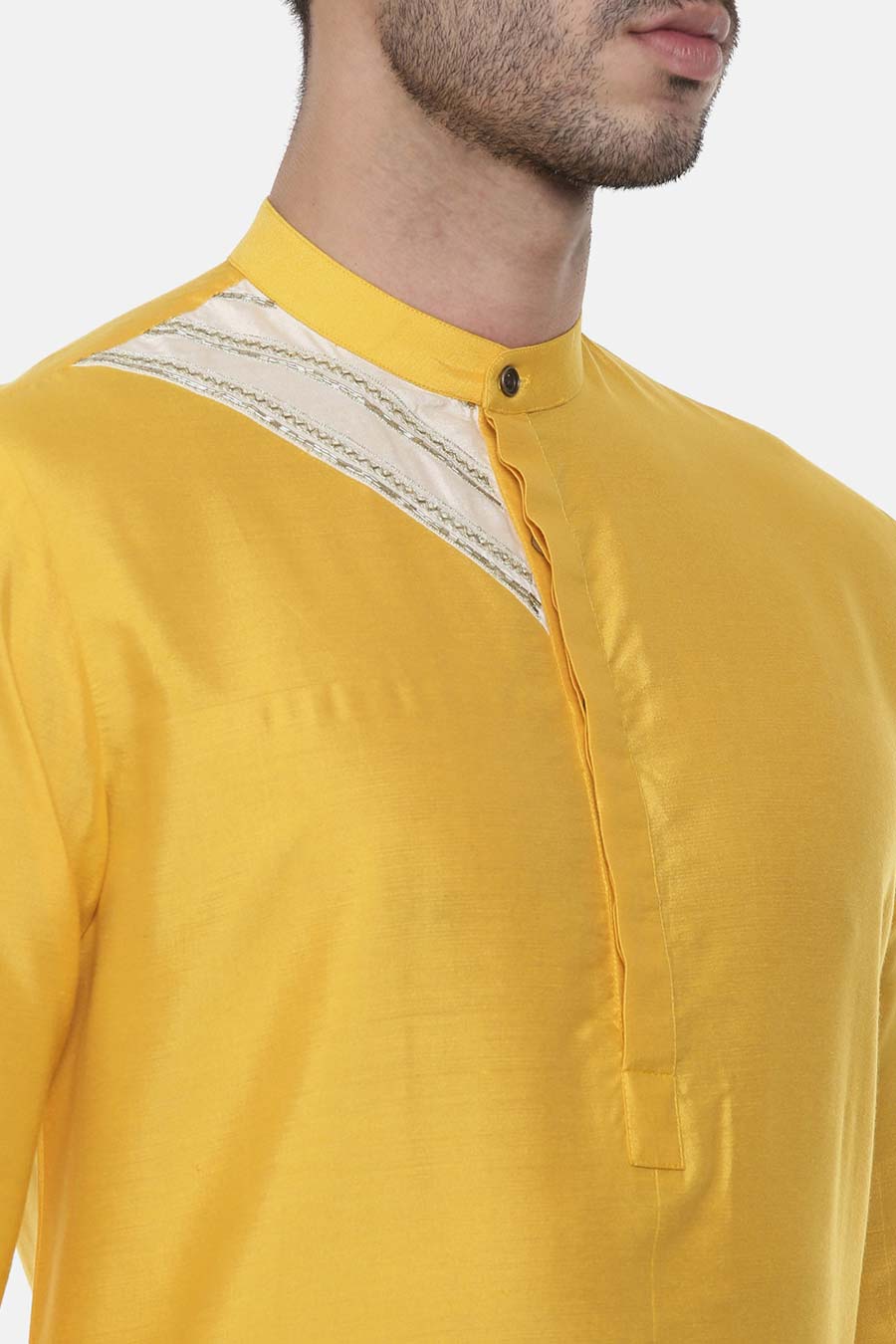 Yellow Embroidered Kurta Set