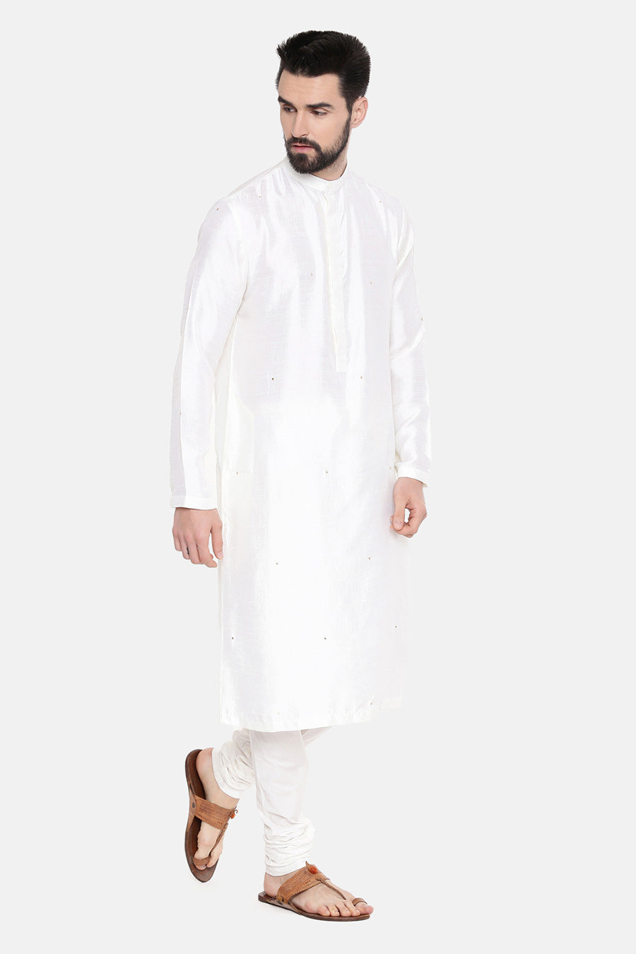 Ivory Embellished Kurta Set