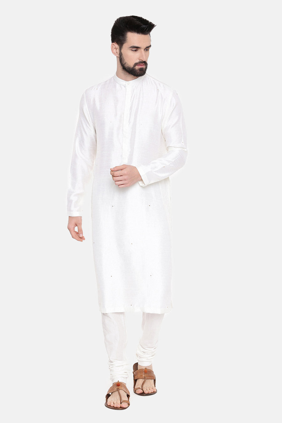 Ivory Embellished Kurta Set