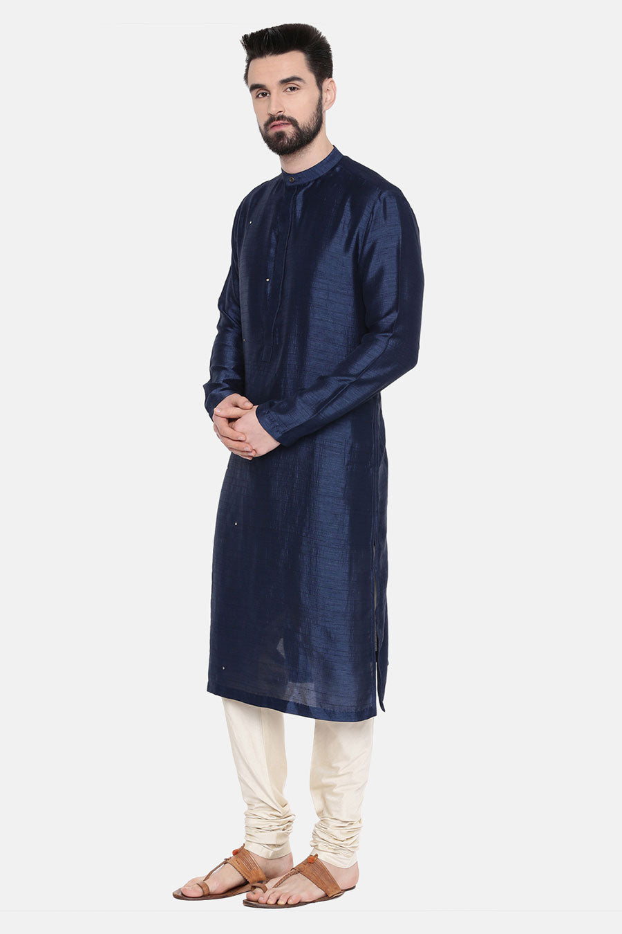 Blue Embellished Kurta Set
