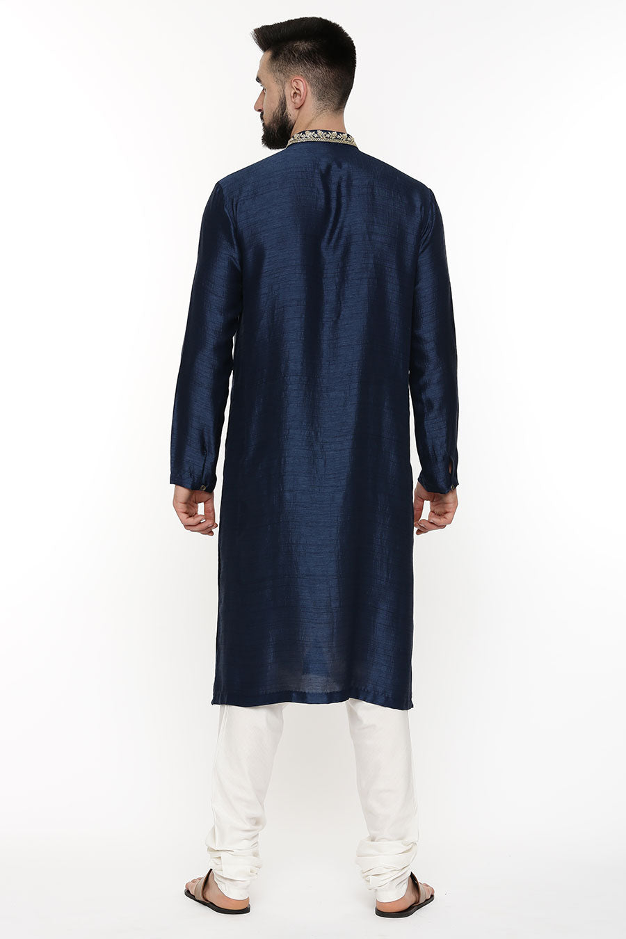 Blue Embroidered Kurta Set
