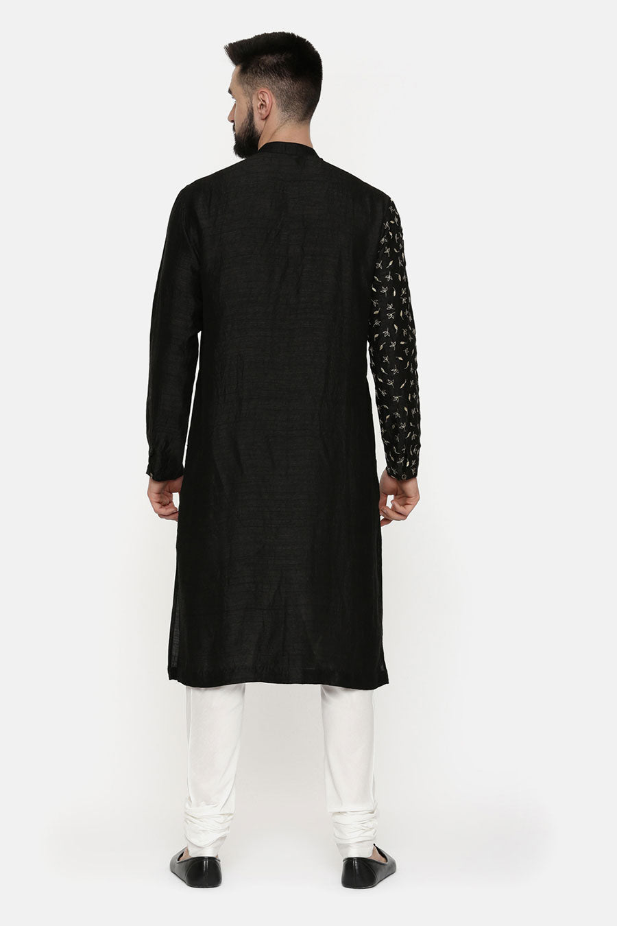 Black Hand-Embroidered Kurta Set