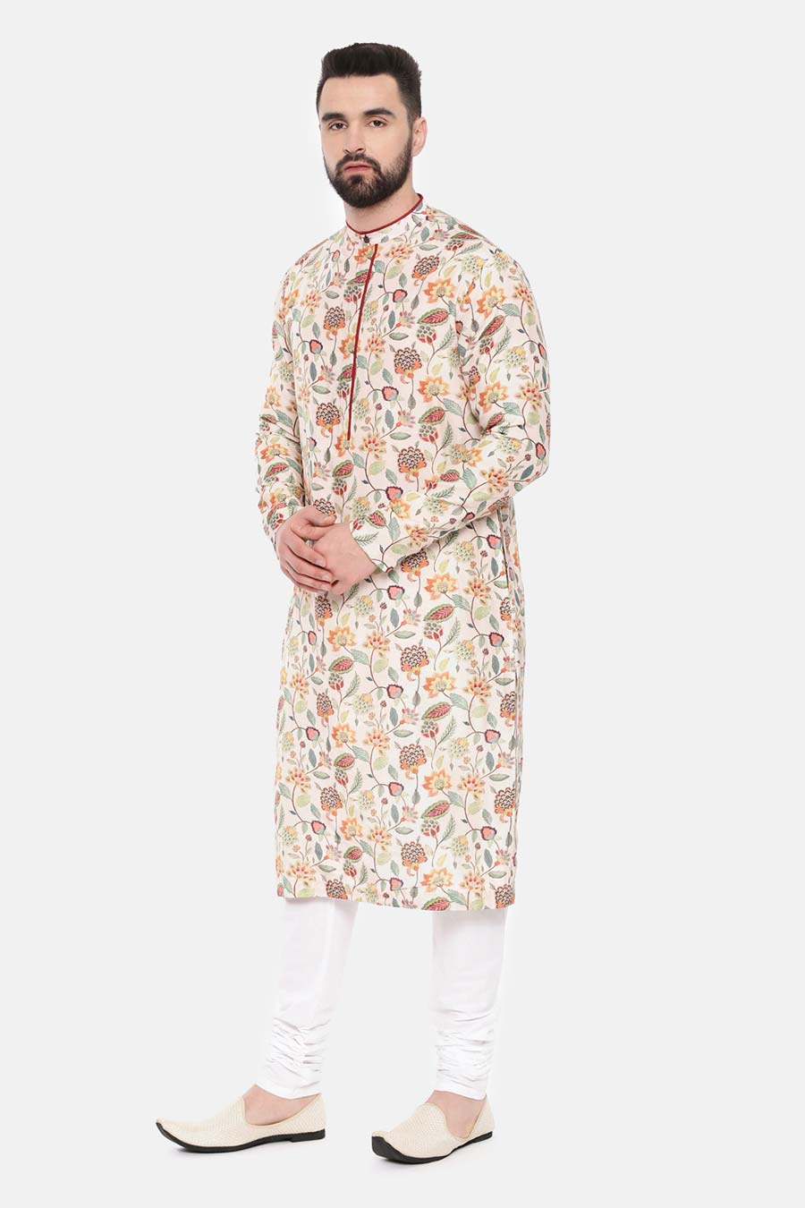 Ivory Printed Kurta Set
