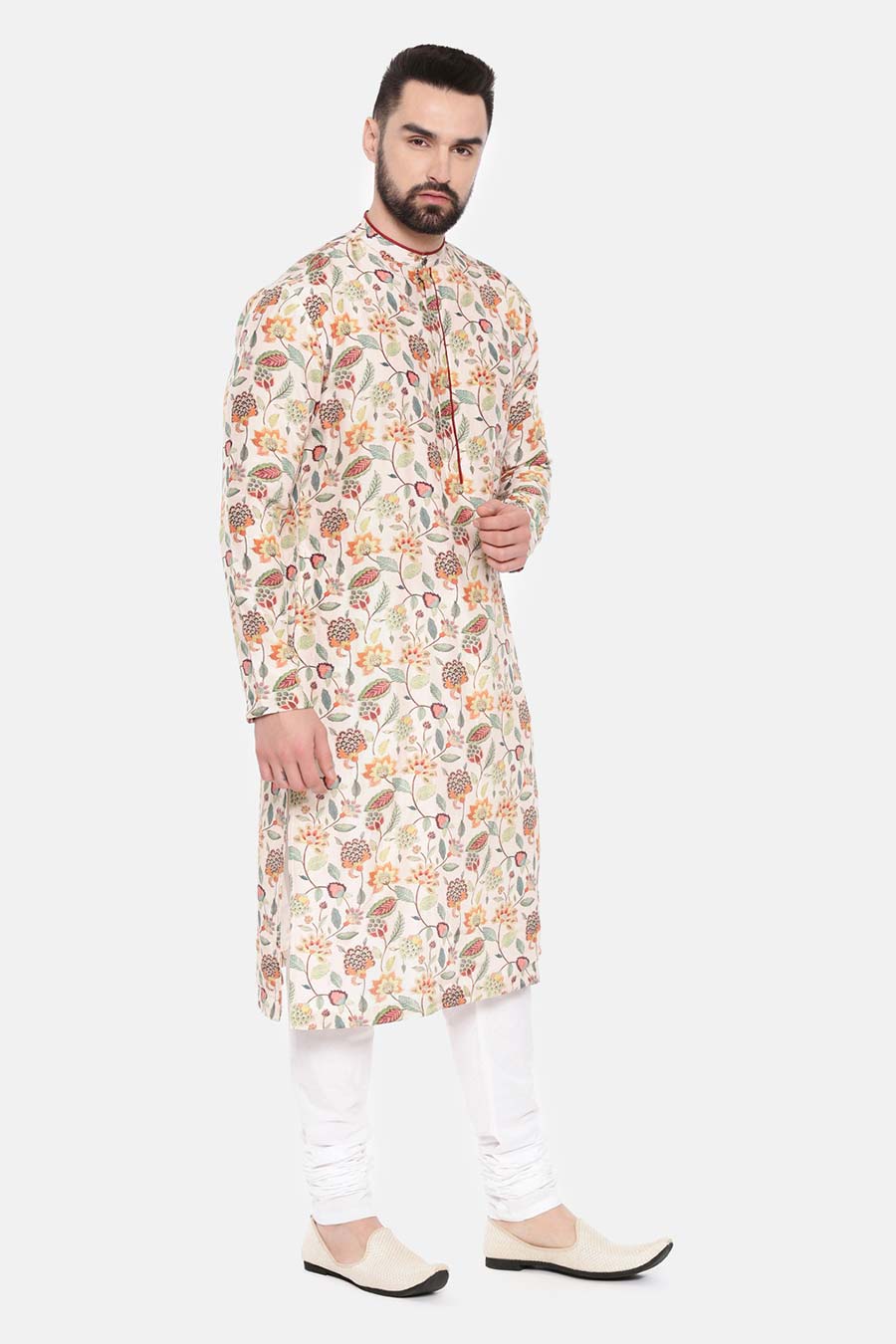 Ivory Printed Kurta Set