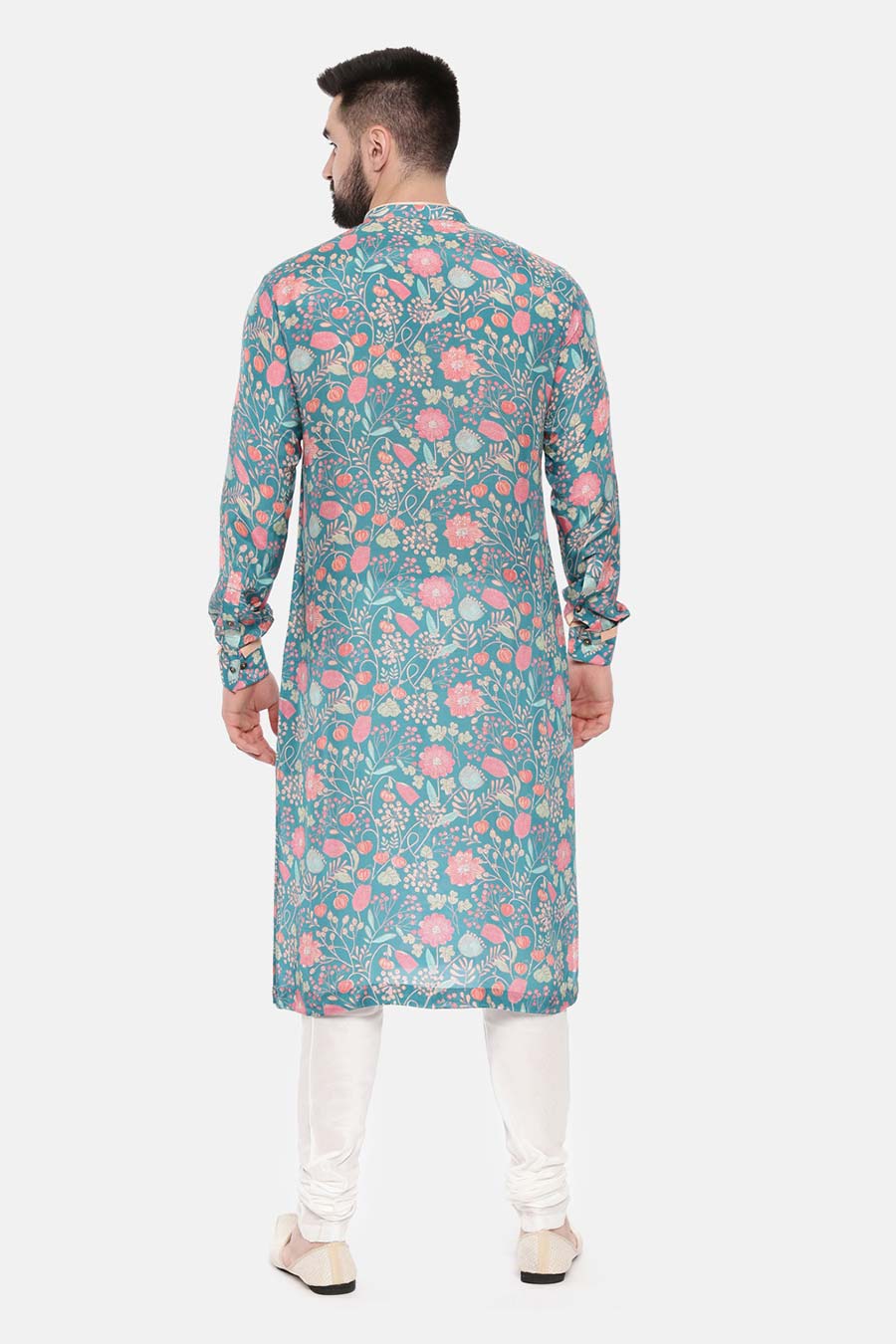 Blue Printed Kurta Set