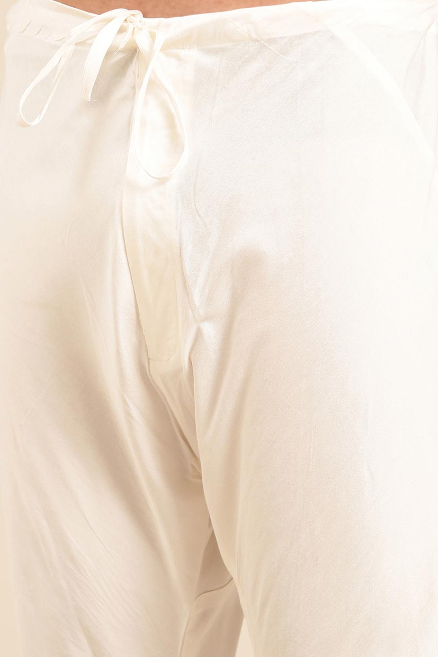 Yellow Jacquard Kurta Set