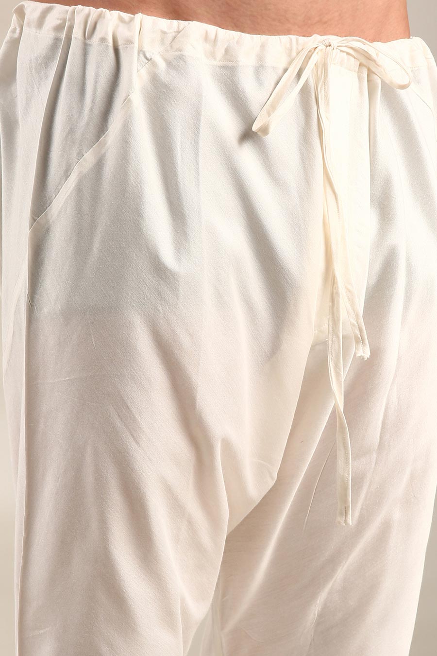 Ivory Jacquard Kurta Set