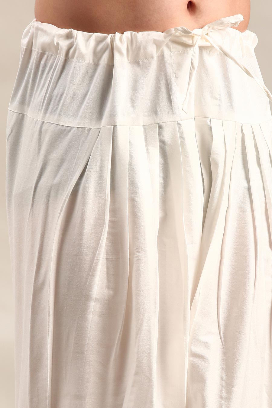 Ivory Embroidered Pathani Set