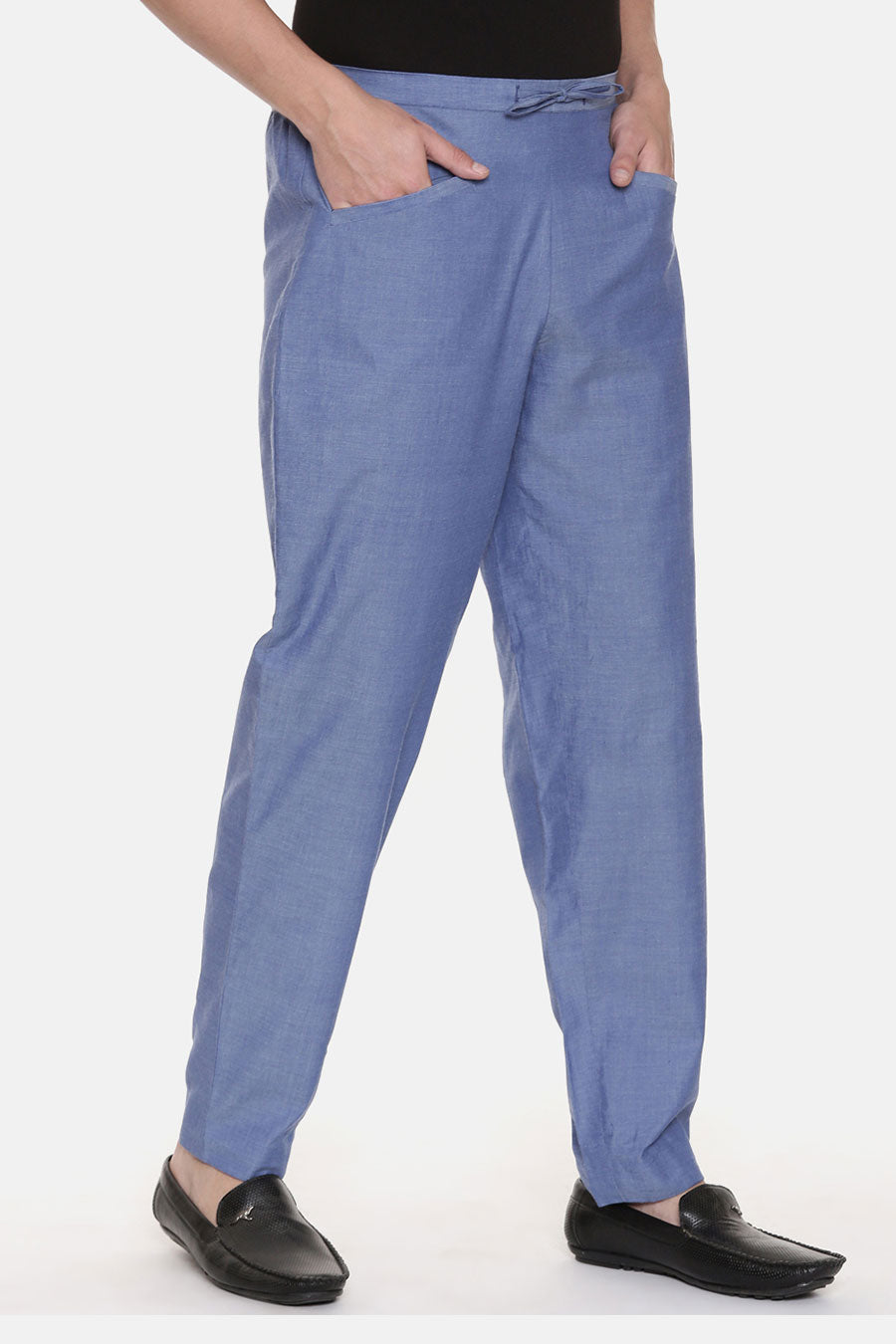 Blue Drawstring Pants