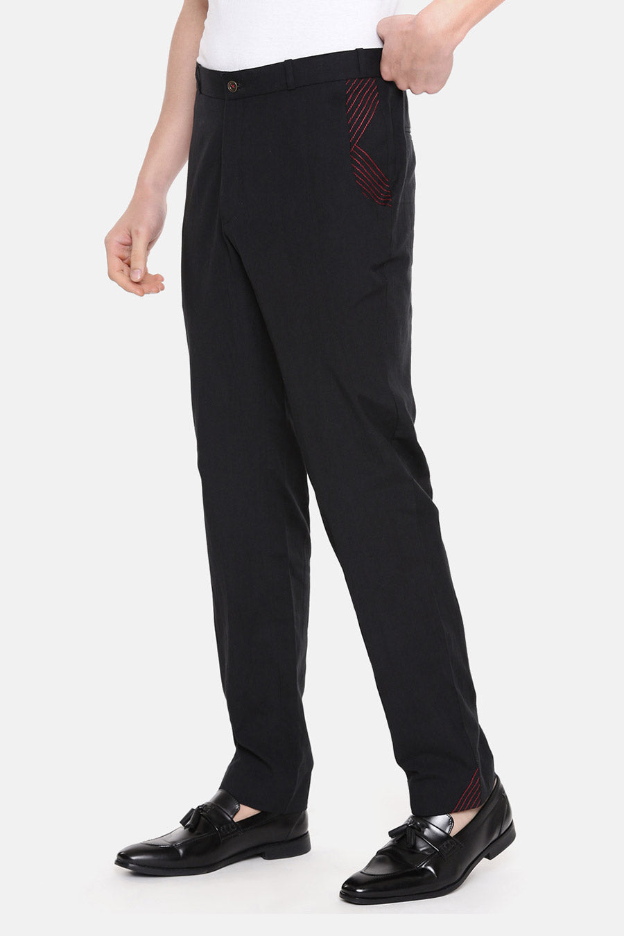 Black Cotton Pants