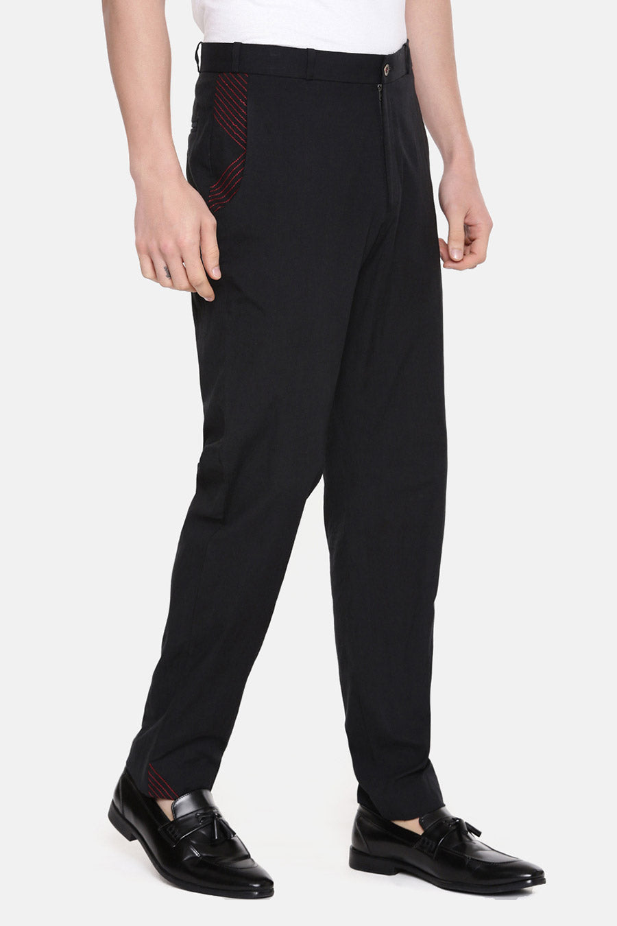 Black Cotton Pants