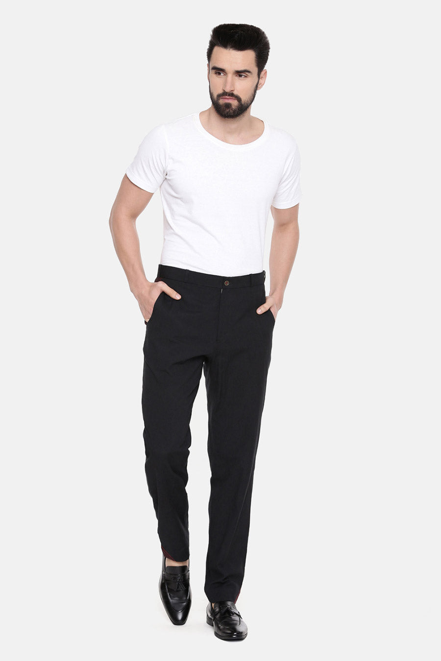 Black Cotton Pants