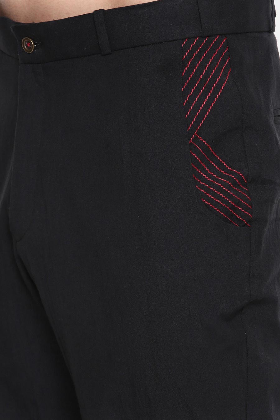 Black Cotton Pants
