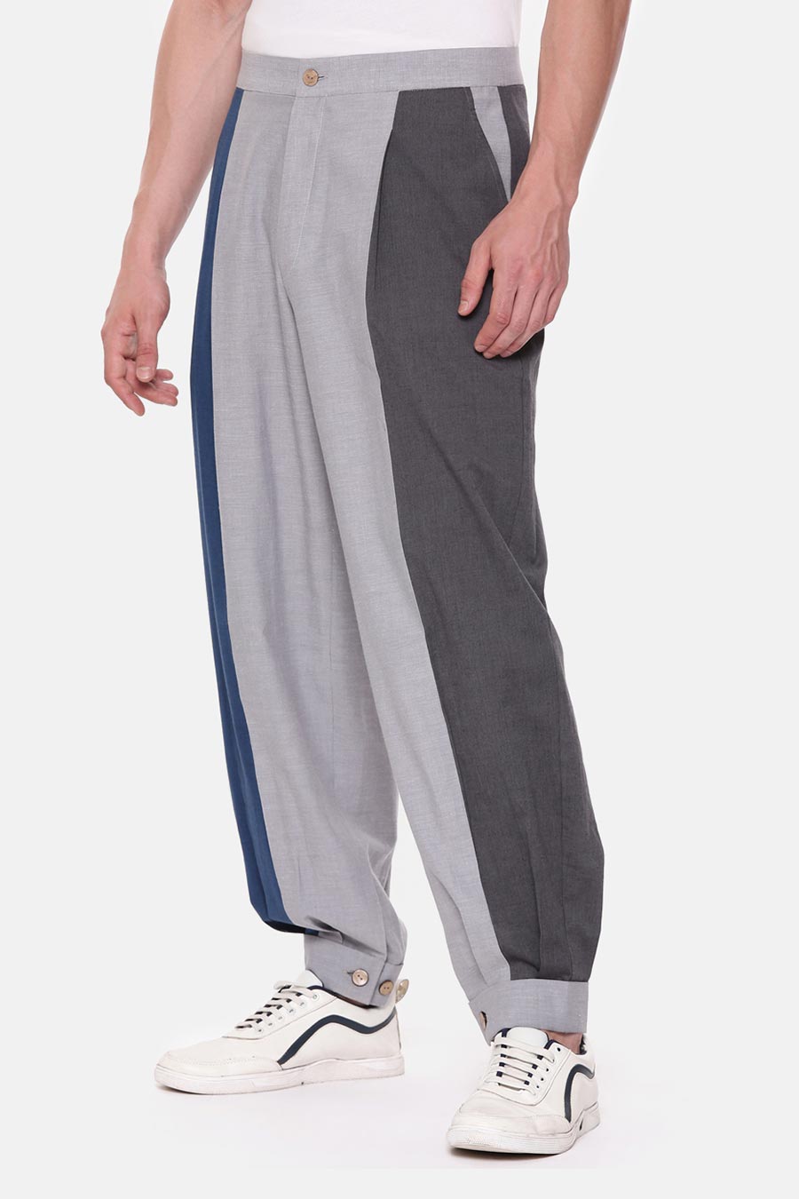 Blue & Grey Jogger Pants