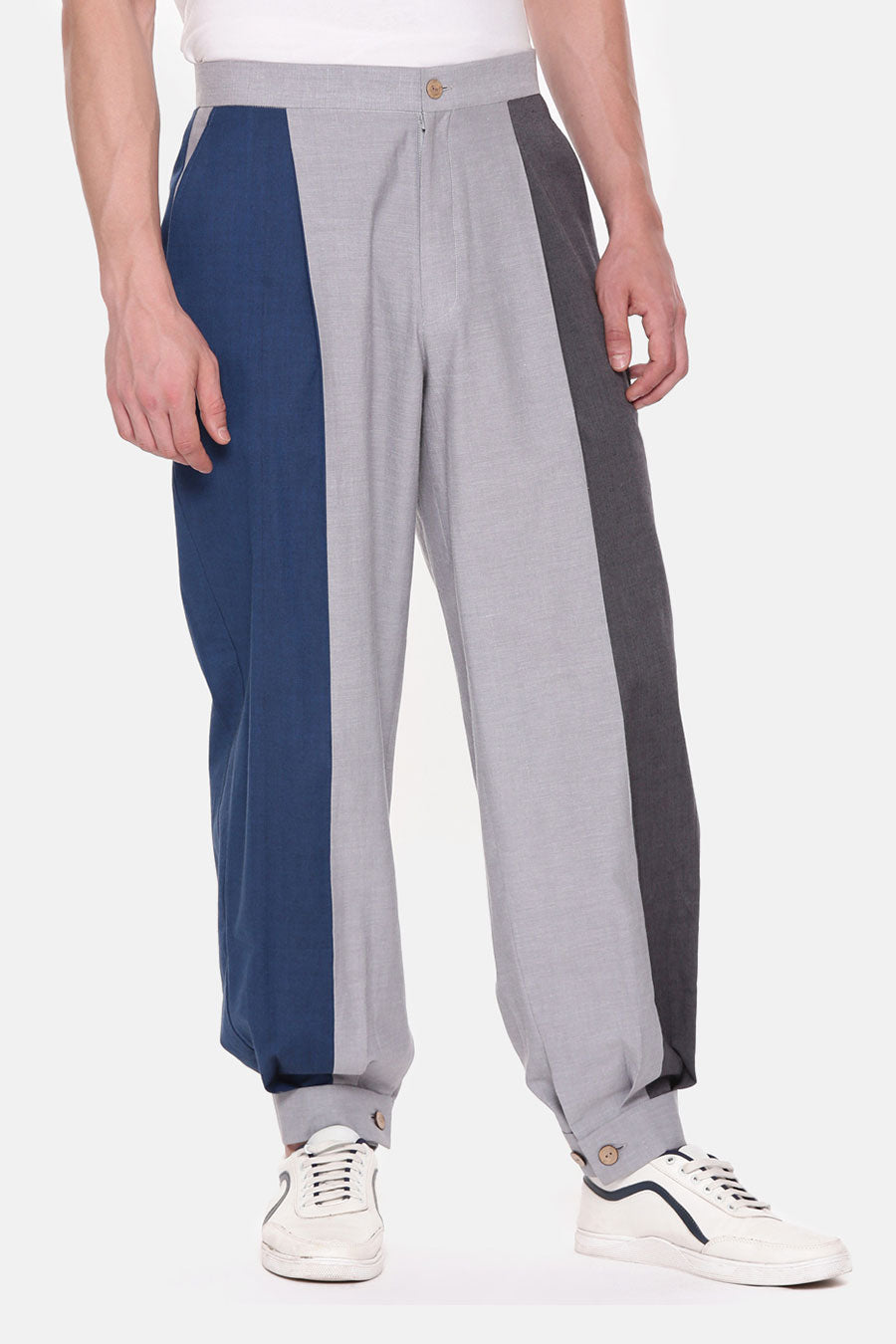 Blue & Grey Jogger Pants