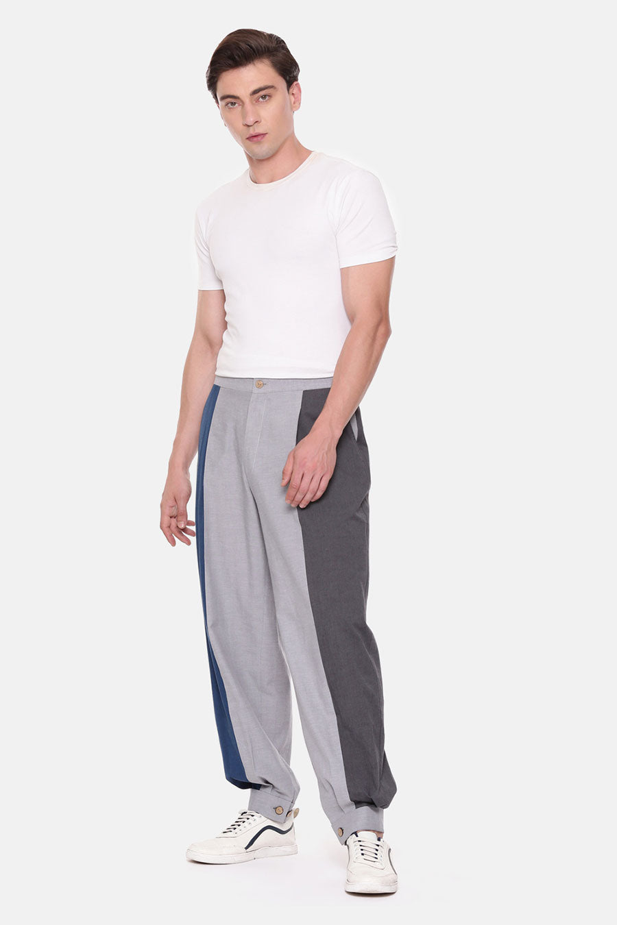 Blue & Grey Jogger Pants
