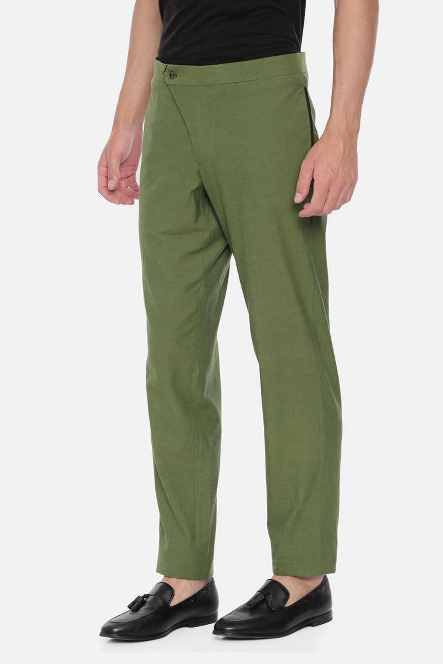 Green Cotton Trouser