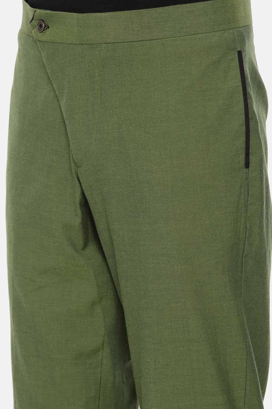 Green Cotton Trouser