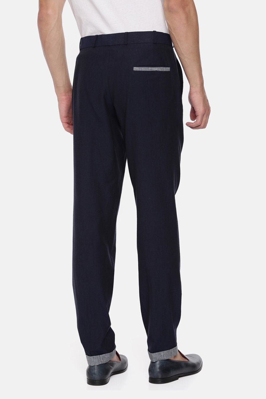 Blue Fold-Up Trouser