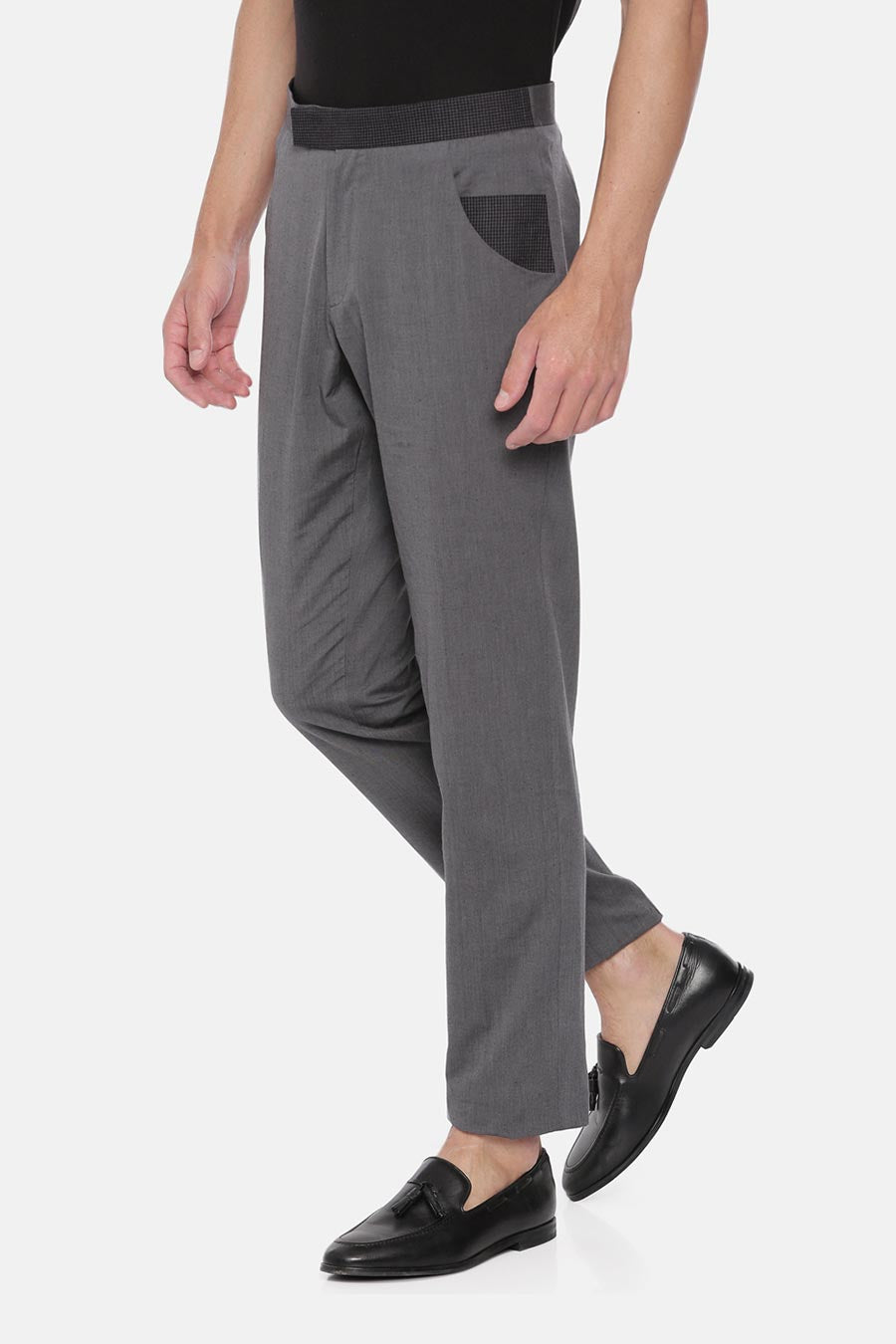 Grey Double Pocket Trouser