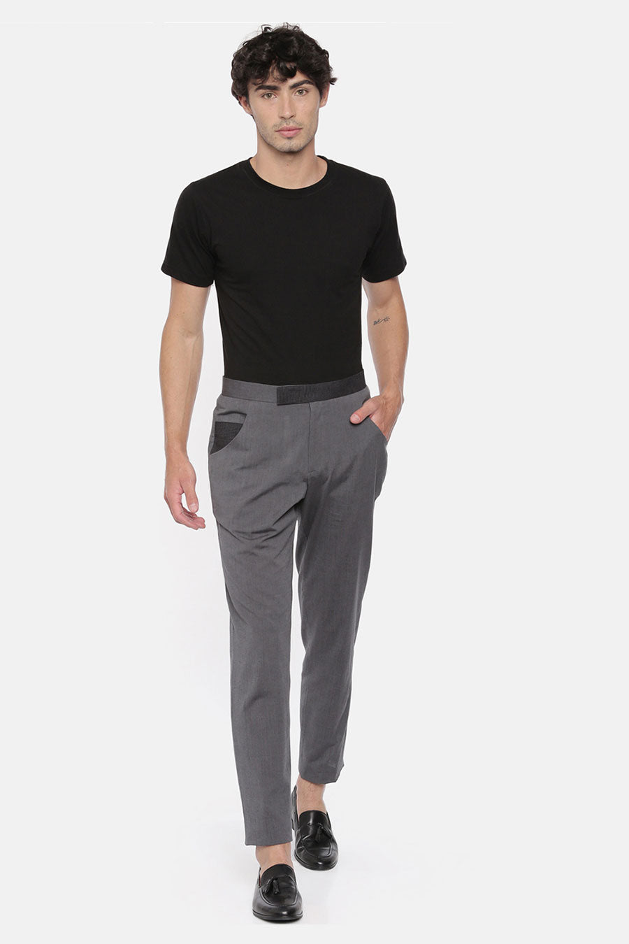Grey Double Pocket Trouser