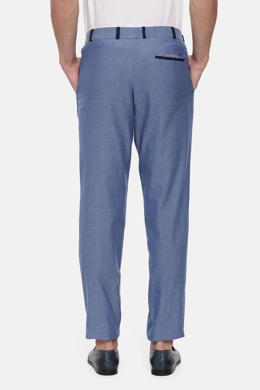 Blue Fitted Trouser