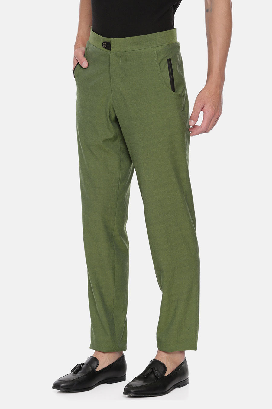 Green Double Pocket Trouser
