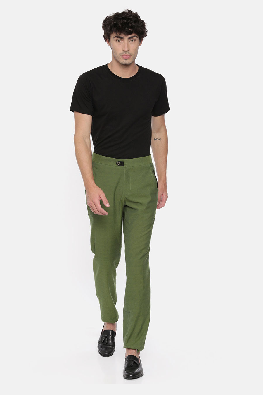 Green Double Pocket Trouser