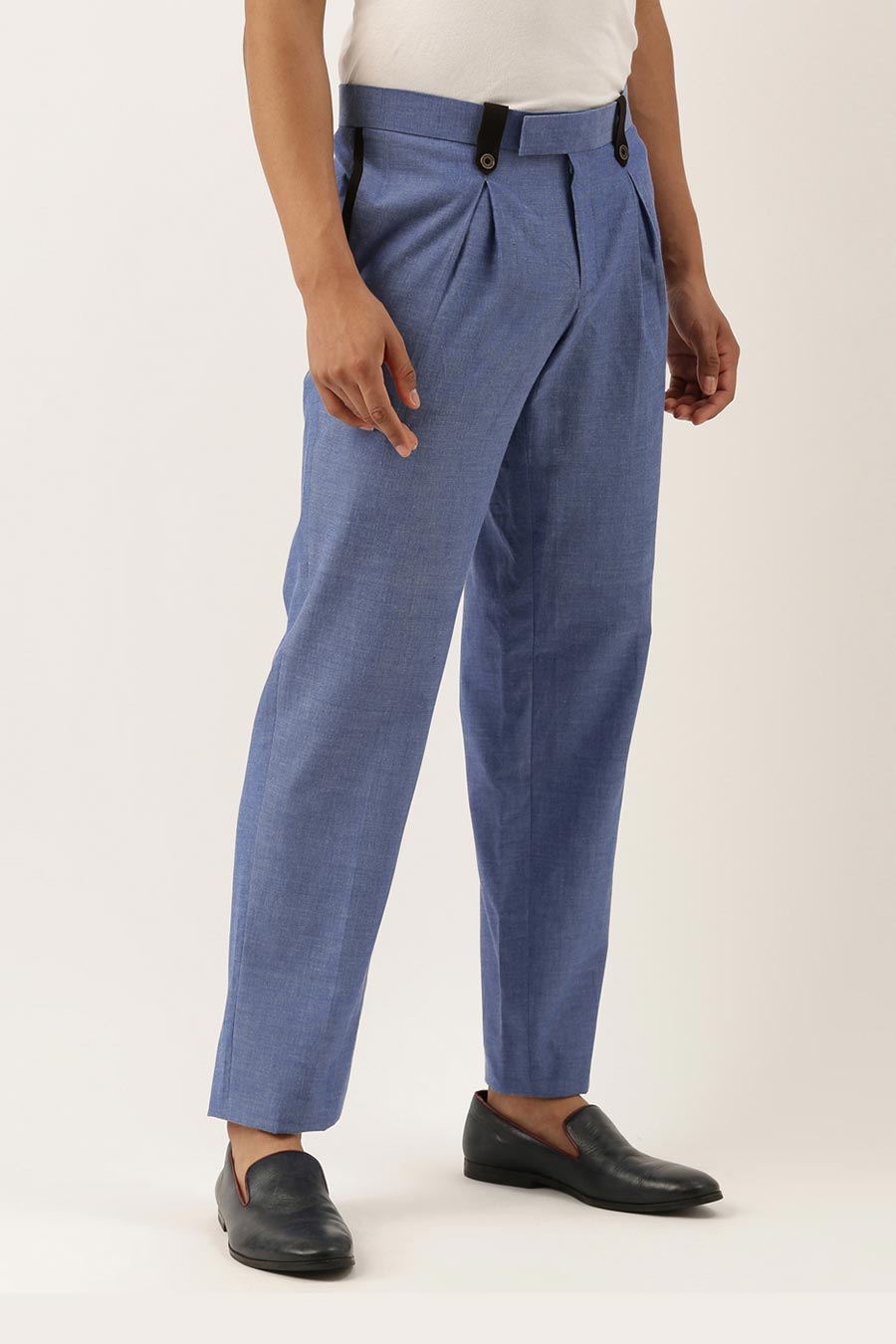 Blue Malai Cotton Trouser