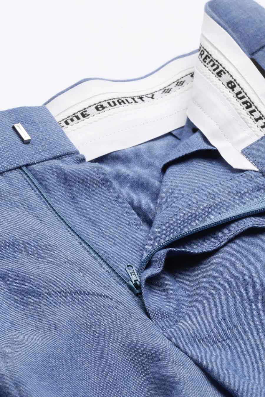 Blue Malai Cotton Trouser