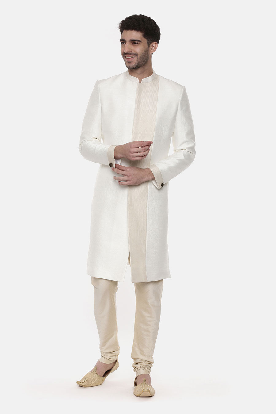 Ivory Stitch Detailed Sherwani Set