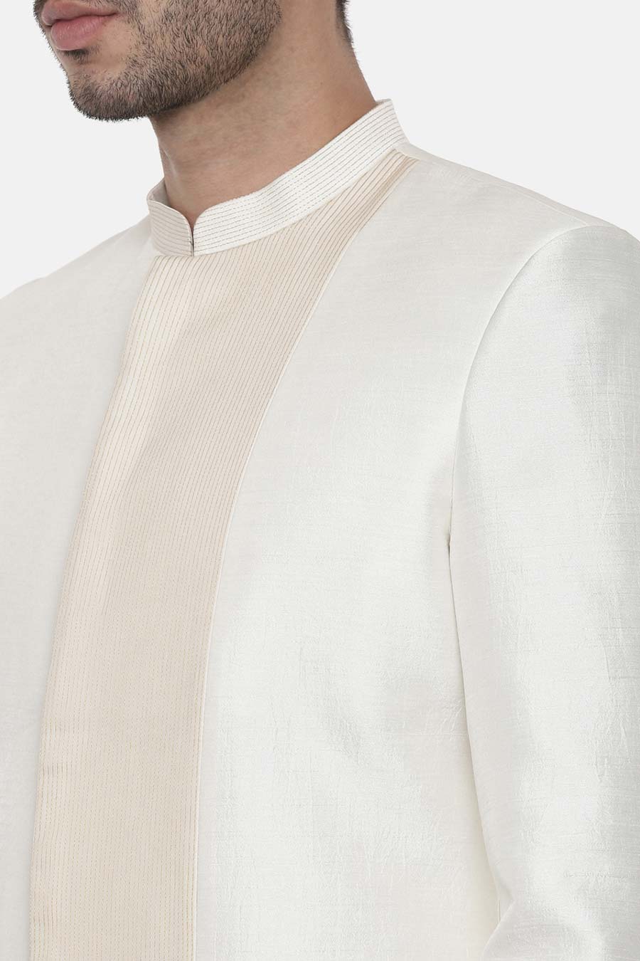 Ivory Stitch Detailed Sherwani Set
