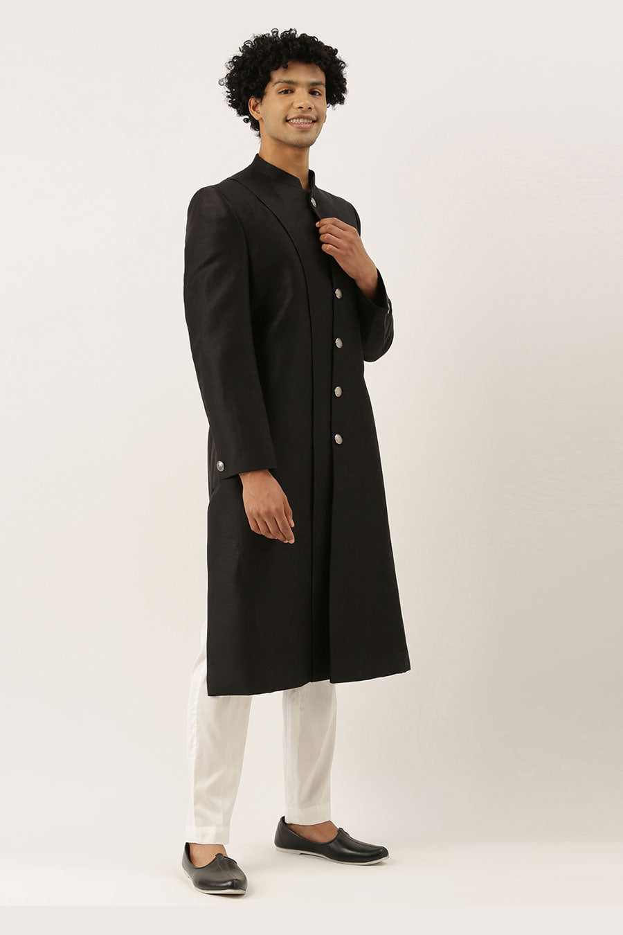 Black Classic Sherwani Set