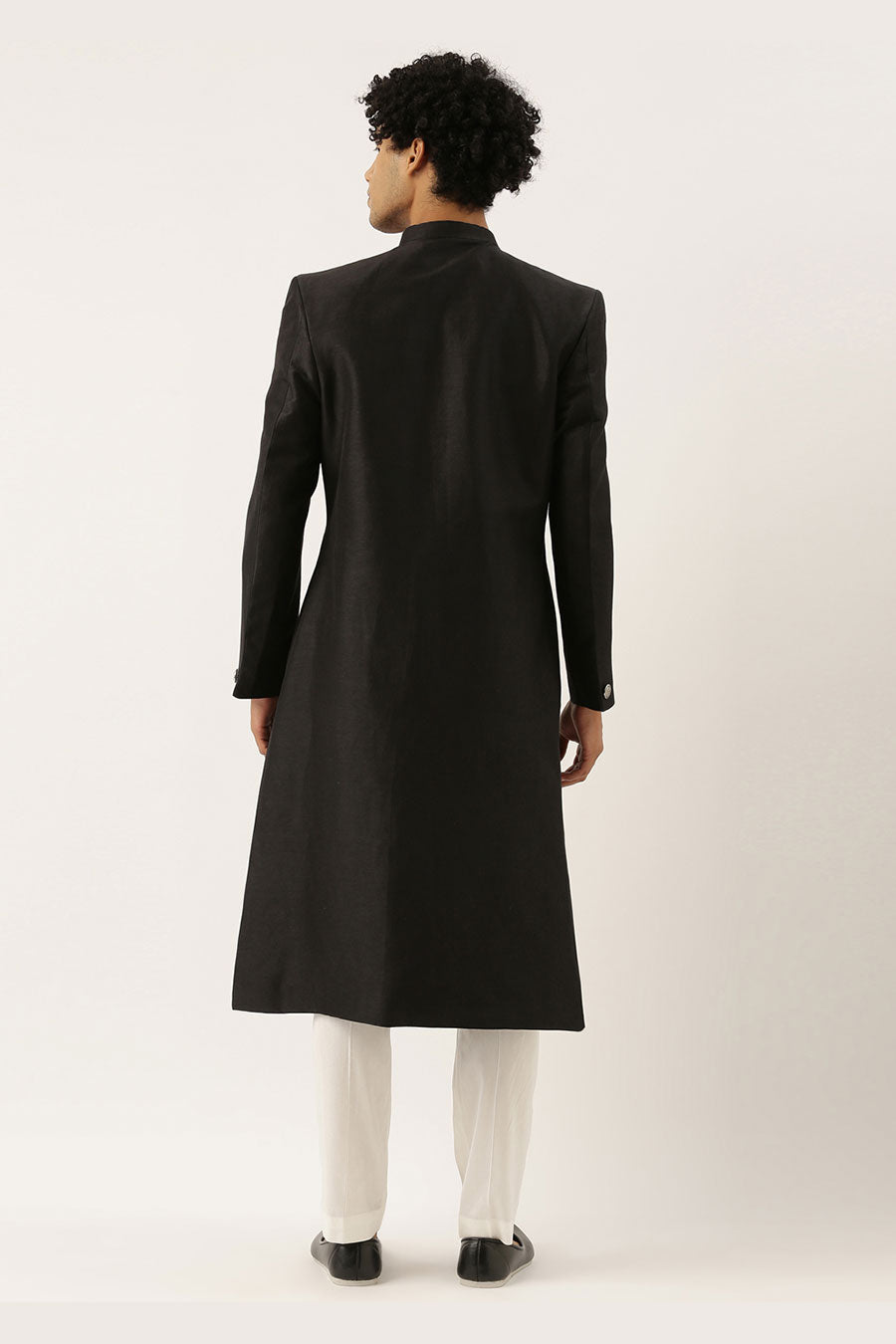 Black Classic Sherwani Set