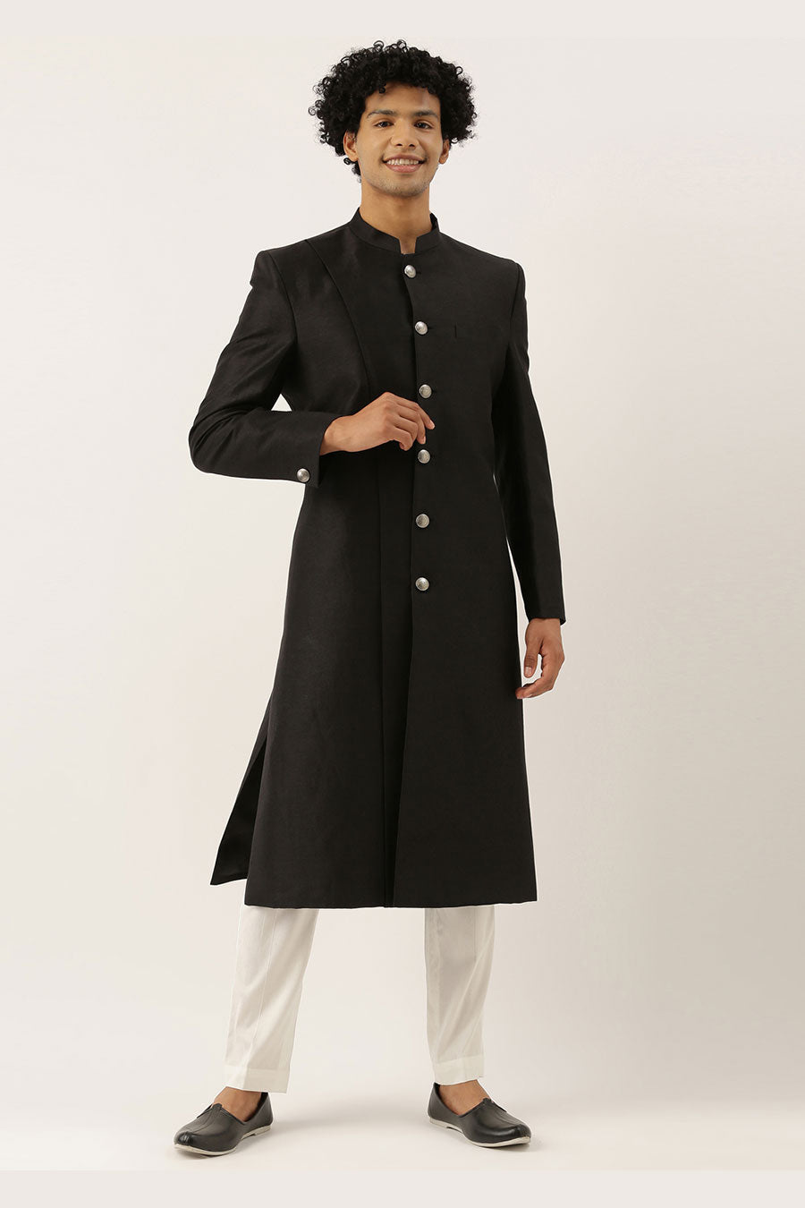 Black Classic Sherwani Set