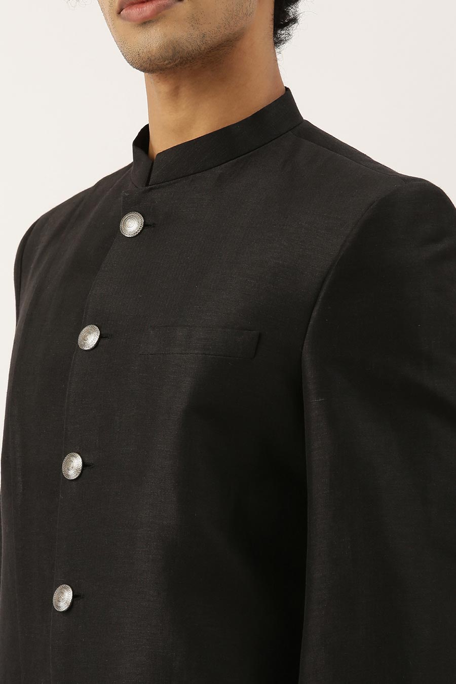 Black Classic Sherwani Set