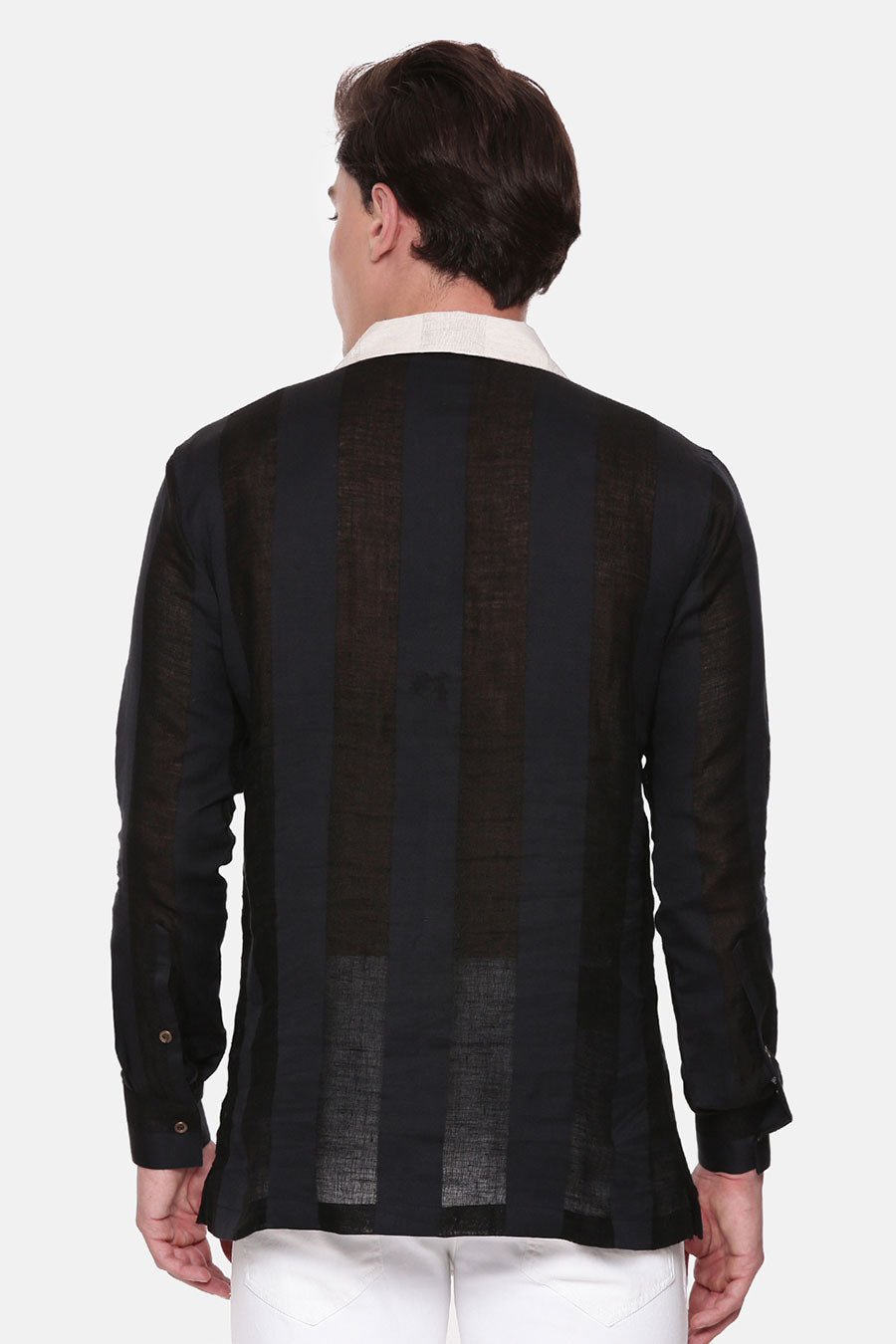 Multicolour Striped Short Kurta