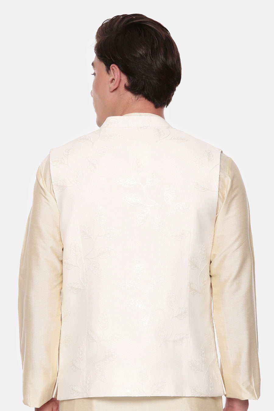 Ivory Embroidered Bandi Jacket
