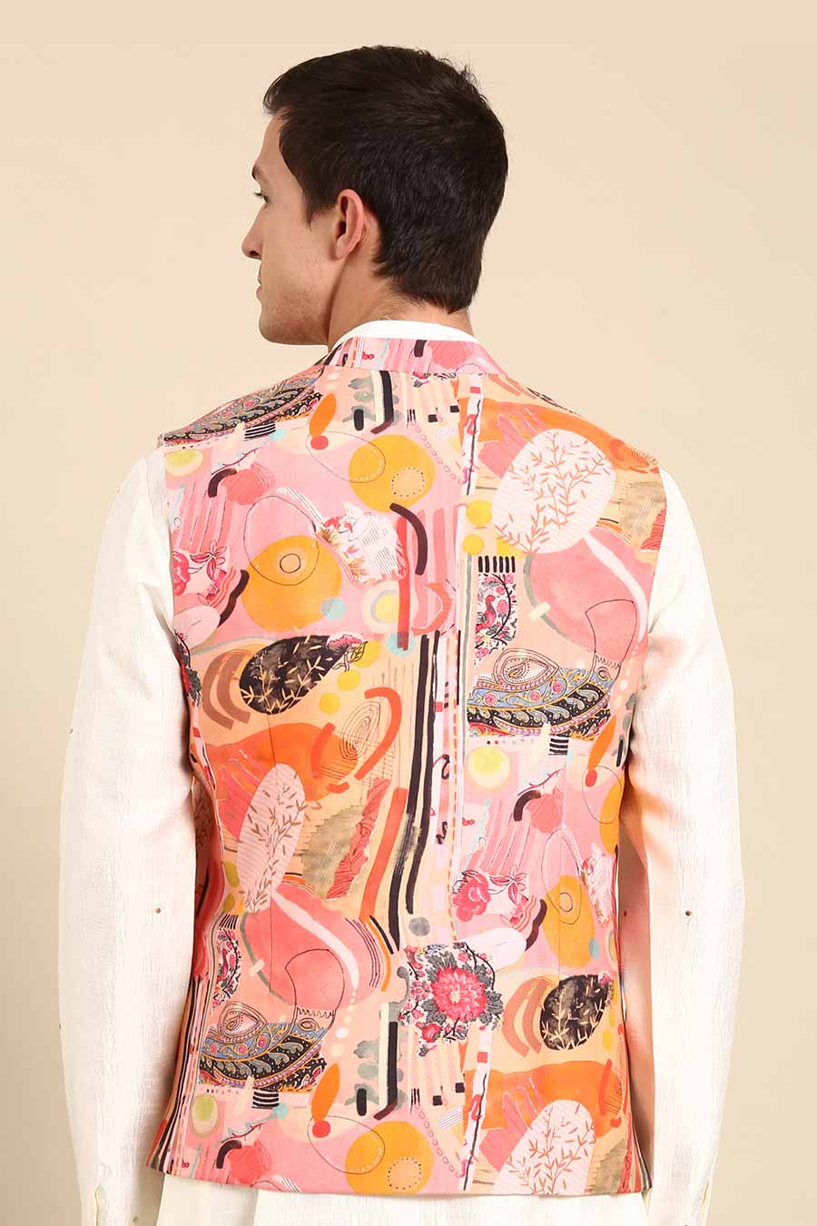 Multicolour Printed Bandi Jacket