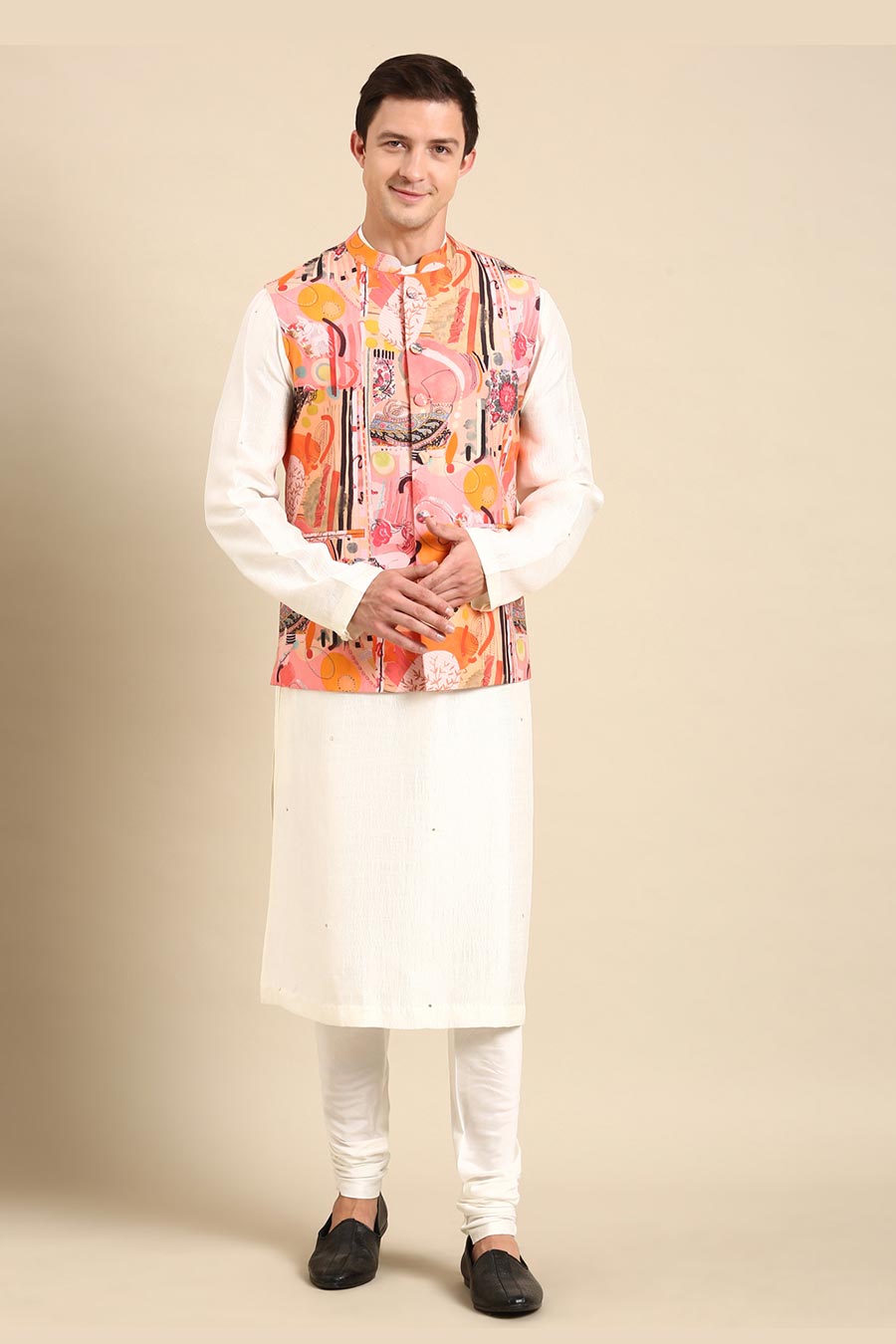 Multicolour Printed Bandi Jacket