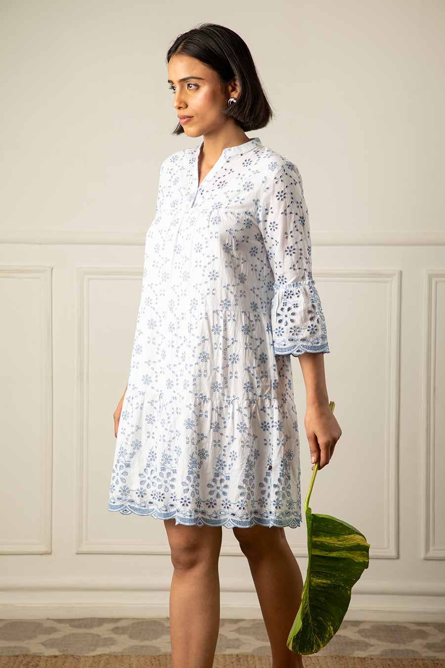 White Embroidered Dress