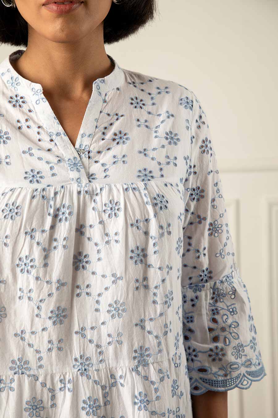 White Embroidered Dress