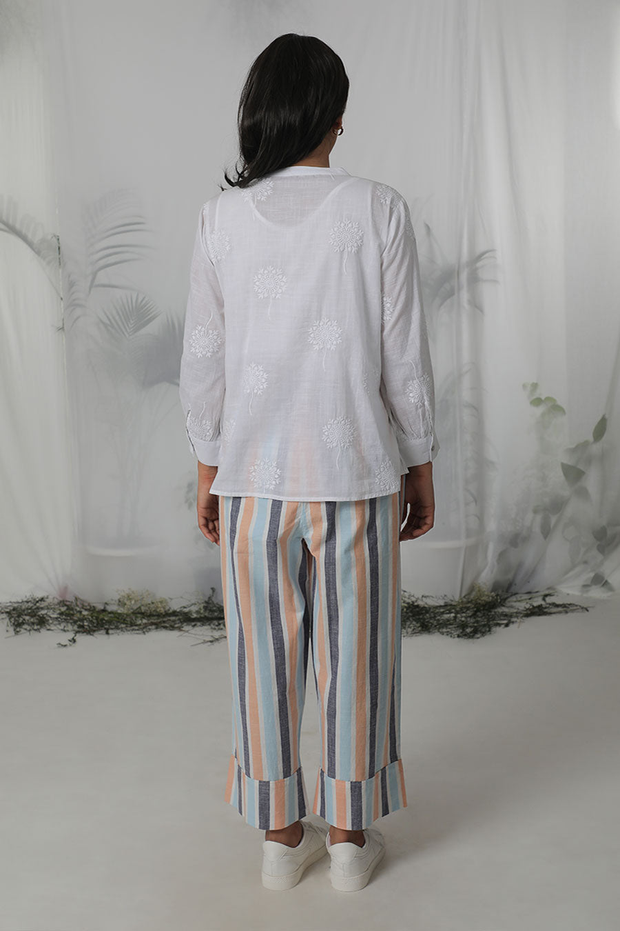 White Embroidered Top