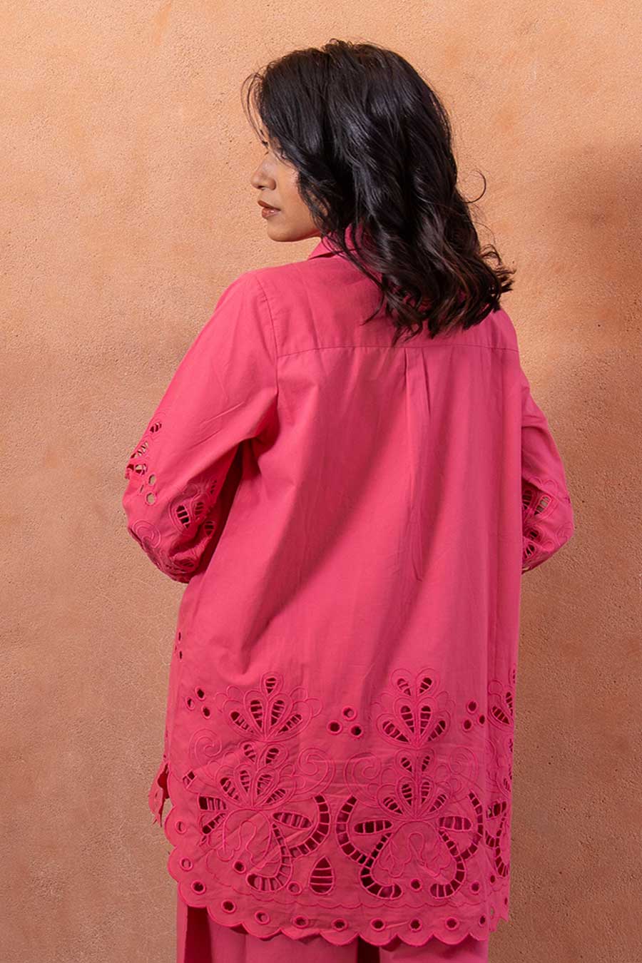 Pink Embroidered Tunic