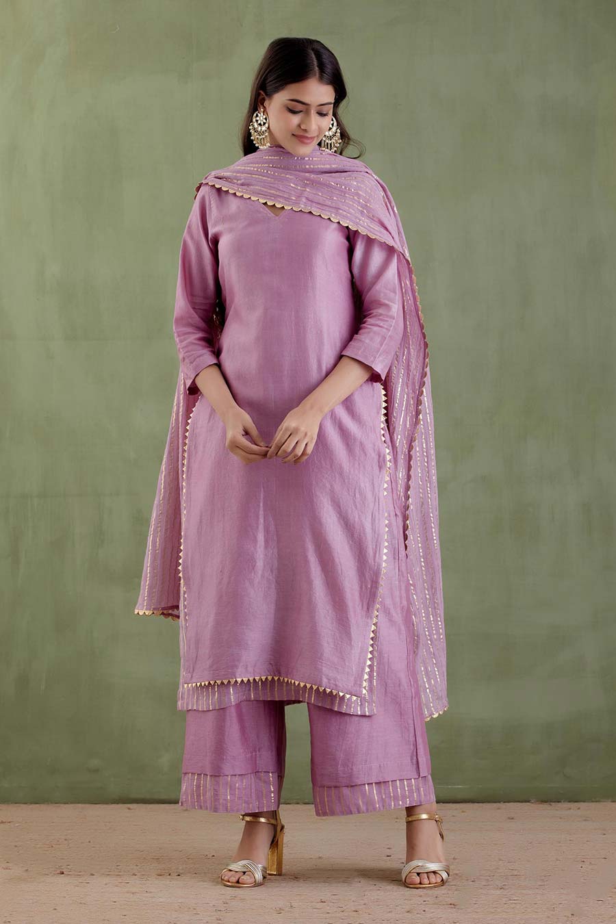 Ahilya Purple Kurta Set