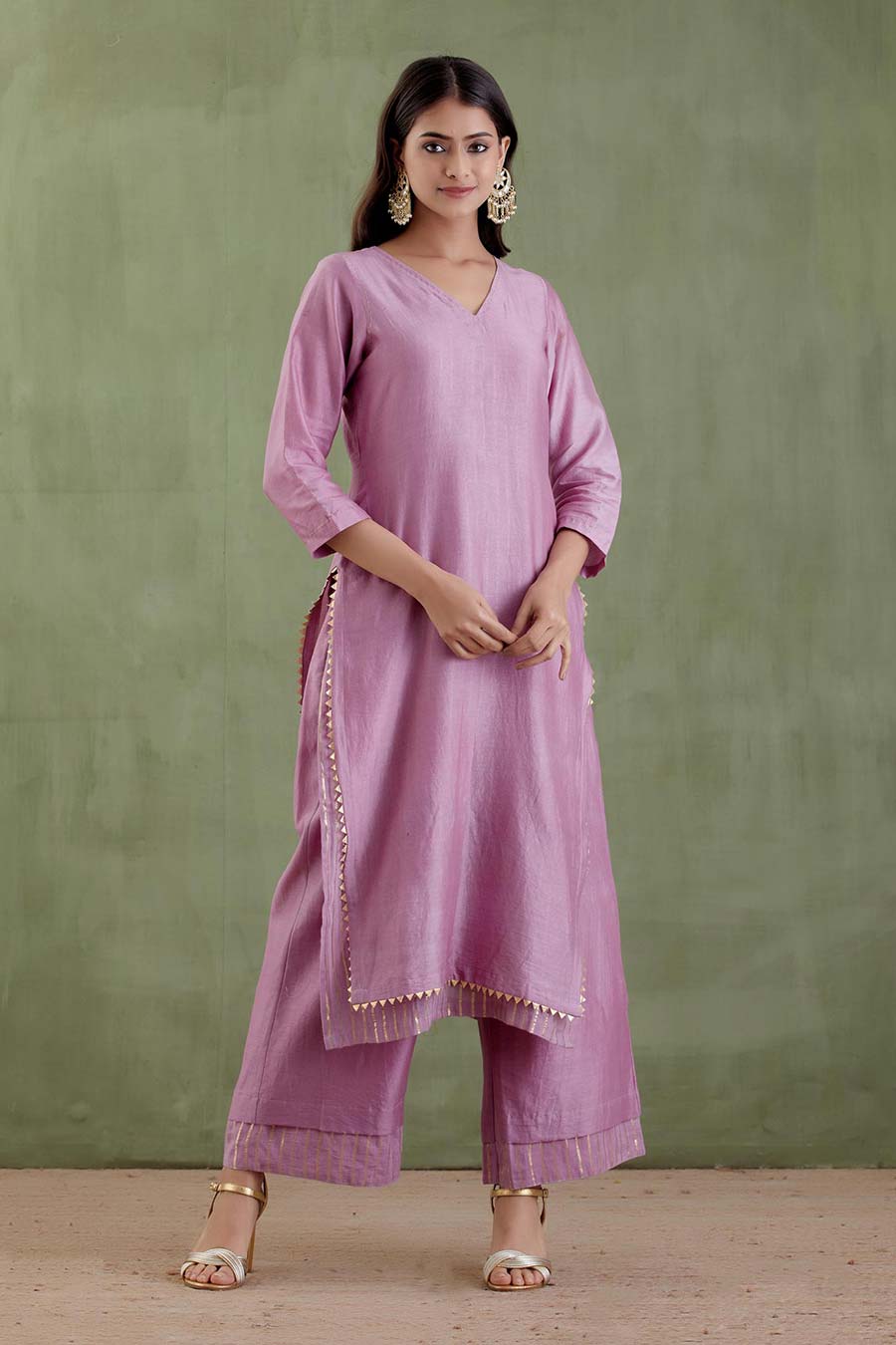 Ahilya Purple Kurta Set