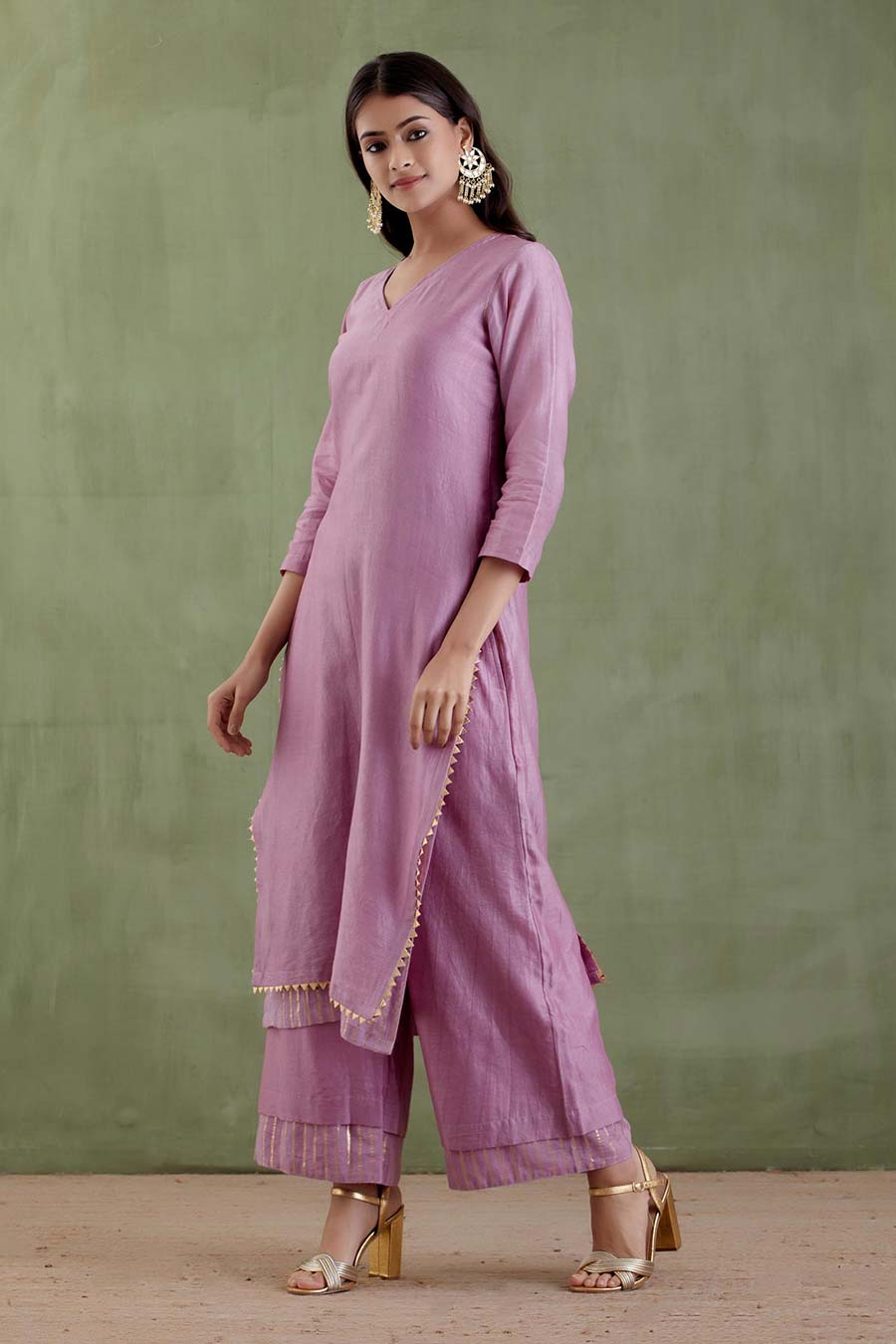 Ahilya Purple Kurta Set